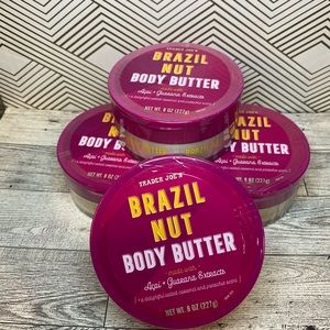 4 pack of Trader Joe's Brazil Nut Body Butter - 8oz. Brand new